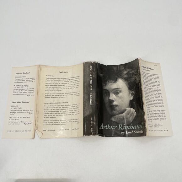 Arthur Rimbaud French Poet Enid Starkie 1961 New Directions Hardcover DJ Vintage - Picture 10 of 12